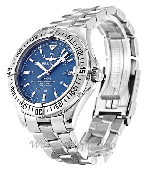 breitling colt automatic blue dial|breitling colt automatic for sale.